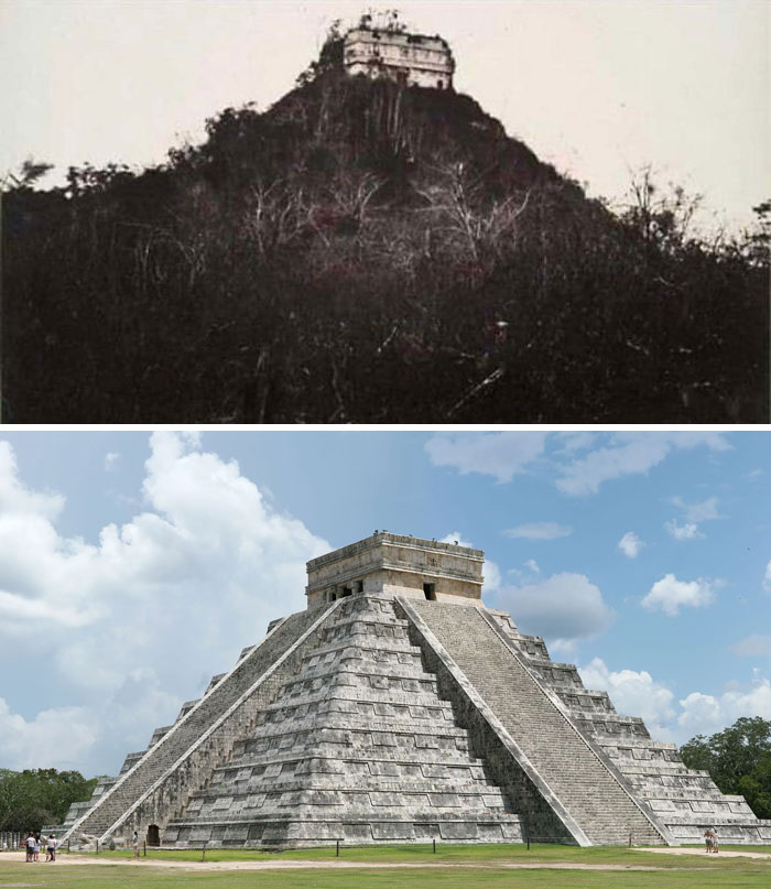 Chichen Itza then and now